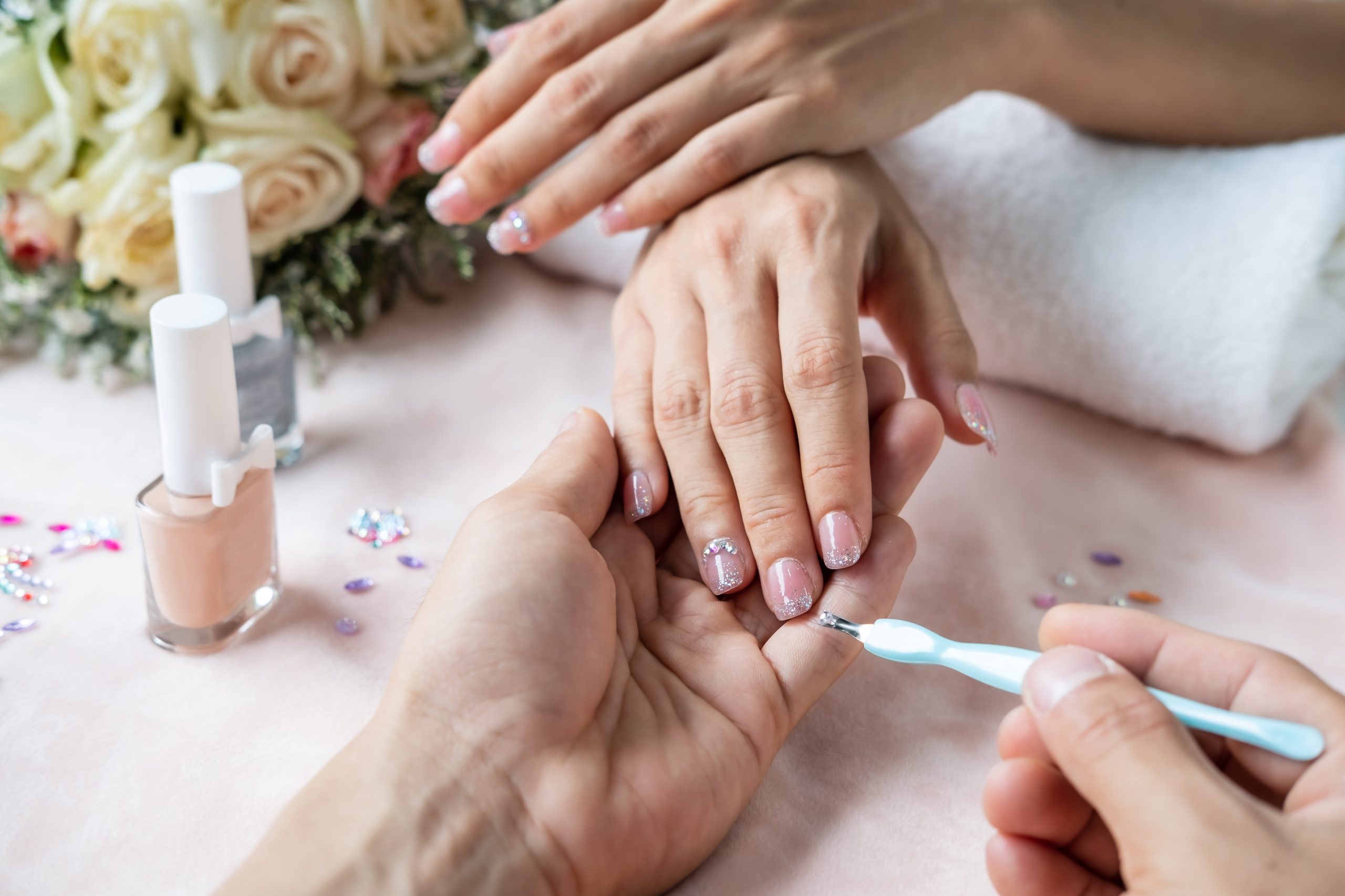 Nail extensions at M-Sleek Nail